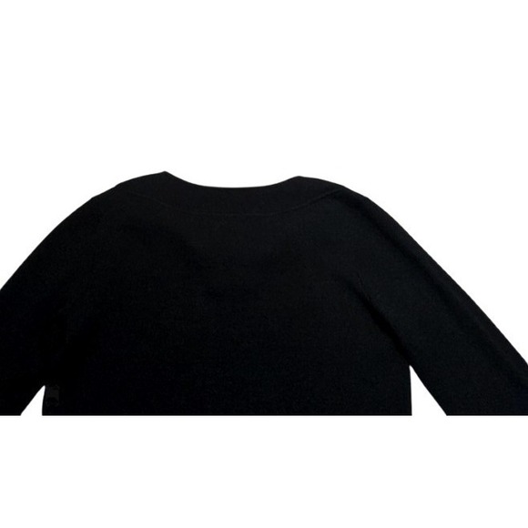 Vineyard Vines Wool Dress Sz S / 6 Sweater Black Merino Coastal Sailor Tunic Top - Picture 5 of 6